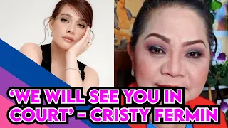 CRISTY FERMIN SA DEMANDA NI BEA ALONZO: ‘WE WILL SEE YOU IN COURT’