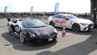 Mercedes AMG GT63S vs. Lamborghini Aventador S vs. AMG GT-R vs. Audi RS3 vs. C63 AMG