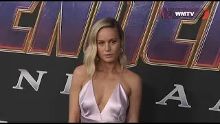 Brie Larson arrives at 'Avengers: Endgame' World premiere