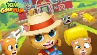 Talking Tom Gold Run - Big Update New World Farmer Ginger