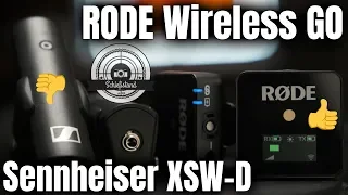 RODE Wireless Go vs. Sennheiser XSW-D – kleine 2,4 GHz Funkstrecken im Vergleich – Review