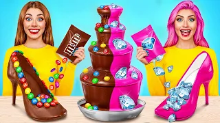 Шоколадный Фонтан Челлендж | Битвы с Едой c Multi DO Challenge