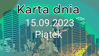 Tarot 😘Karta dnia 15.09.2023😘 Piątek😘 Wszystkie znaki zodiaku 😘