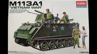 plastic model of M113A1 A.P.C. - VIETNAM, scale 1: 35, Academy  complete construction - diorama