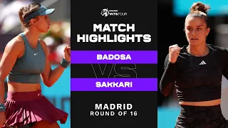 Paula Badosa vs. Maria Sakkari | 2023 Madrid Round of 16 | WTA Match Highlights