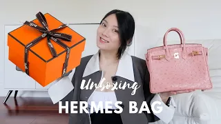 OSTRICH HERMES BIRKIN BAG UNBOXING & Chit Chat | Dream Bag