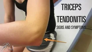 Triceps tendonitis: Signs, symptoms and treatment options