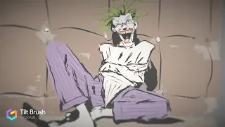 The Joker's Wild for Inktober 2019 using Tilt Brush