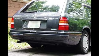 Mercedes Benz W124 300TE Muffler Repair. メルセデスベンツ W124 300TEのマフラー修理しました。【DIY、カーメンテナンス】