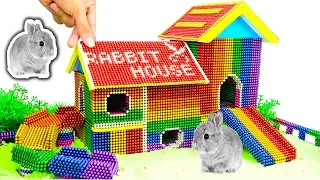 DIY - Build Amazing Bunny Rabbit House With Magnetic Balls (Satisfying) - Magnet Balls