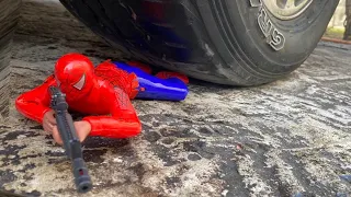 Experiment Car vs Spiderman | Crushing Crunchy & Soft Things by Car.