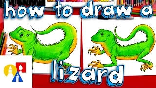How To Draw A Realistic Lizard