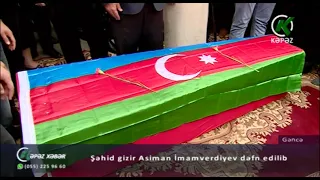 Şəhid gizir Asiman İmamverdiyev dəfn edilib