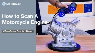 FreeScan Combo Demo #4: How to Scan a Motorcycle Engine with FreeScan Combo