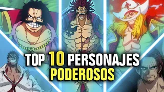 Los 10 PERSONAJES más PODEROSOS de TODA la HISTORIA en ONE PIECE