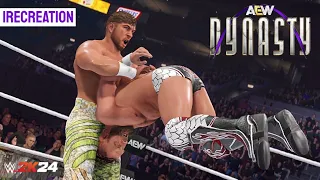 WWE 2K24 SIMULATION: Will Ospreay vs Bryan Danielson AEW Dynasty 2024 Highlights