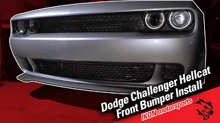 Install of Dodge Challenger Hellcat Front Bumper(swap RT-Hellcat) part2 //2015 Bagged Challenger RT