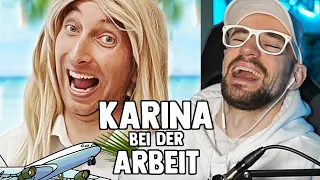 Karina bei der Arbeit - Im Reisebüro | Reaktion