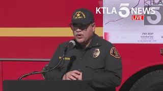Officials provide update on Soledad Fire burning near Santa Clarita