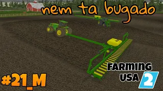 21_M -  plantio de milho  cabo de guerra😂 - Farming usa 2