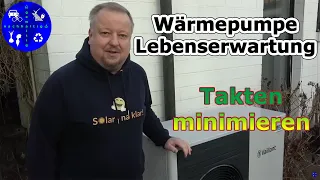 Die Lebenserwartung einer Wärmepumpe hängt stark von der Zahl der Takte ab - Unsere Einstellungen