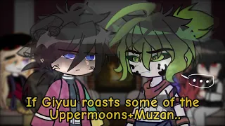 UpperMoons Trio+Muzan react to Giyuu roasts some of the Uppermoons+Muzan || GCRV || KNY ||
