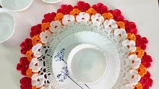 Thalposh|Beautiful Crochet To Decorate Your Dining Area/For pooja Rooms|Crochet Home Decor #crochet