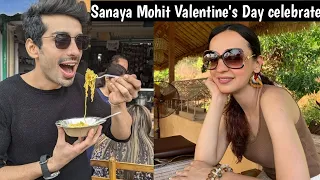 Sanaya Irani and Mohit sehgal celebrate valentines day and Mohit gave sanaya valentines gift |