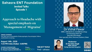 Invited Talks | Episode 1 | Approach to Headache | Dr Vishal Pawar