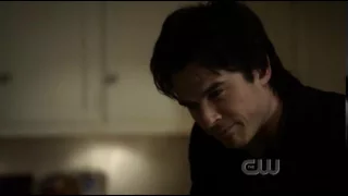 Damon tells Stefan he kissed Elena "Katherine"