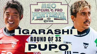 Kanoa Igarashi vs Samuel Pupo | MEO Rip Curl Pro Portugal 2024 - Round of 32