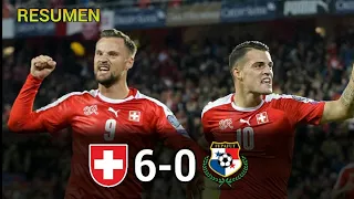 Suiza vs Panamá 6-0 Amistoso internacional 2018 RESUMEN DE GOLES