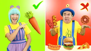 🥦🍅Healthy Food vs Junk Food 🍔🌭 + More | Good Habits |🍐Nursery Rhymes and Kids Songs | Tigi Boo
