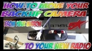 How to move your mirrow camera to your new touch sceen radio