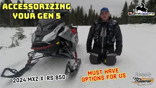 Accessorizing your Ski-Doo Gen 5 Snowmobile | Jesse's "Must Have's" on His 2024 MXZ X-RS 850