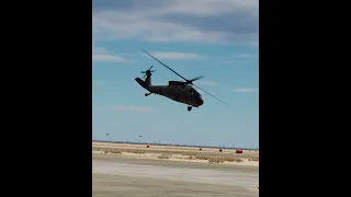 BADASS Black Hawk Sideslip Landing | DCS #shorts