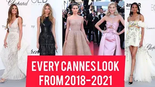 Here's every 2018-2021 cannes film festival looks ever