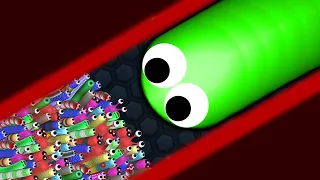 Slither.io 1 Pro Troll Snake vs 97779 Tiny Snakes Epic Slitherio Gameplay