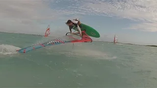 Windsurf Freestyle in Bonaire 27 Dec GoPro session