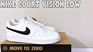 Nike Court Vision Low blancos con swoosh negro | Nike Court Vision Low white black swoosh