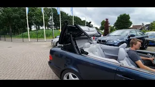 Mercedes CLK W208 roof problems cabrio storing service nederland dak problemen reparatie lekkage