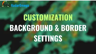 RadarOmega Customization: Background & Border Settings
