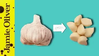 How To Easily Peel Garlic | 1 Minute Tips | Jamie Oliver