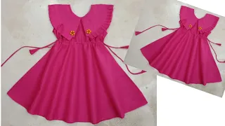 3 Year's Old Beautiful Designer Umbrella Cut Baby Frock Cutting and Stitching/ Beautiful Baby Dress