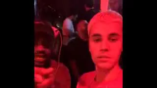 Justin Bieber at a club lip syncing to "For some Money" by Blake Kelly in 2016