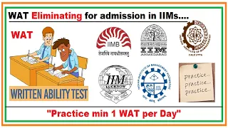 Importance of Written Ability Test for admission in IIMs B-Schools | Practice WAT PI with YourPedia