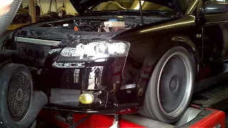 2008 Audi A4 2.0T FWD Big Turbo Dyno Pull