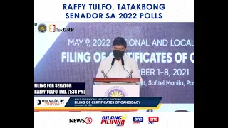 Raffy Tulfo, tatakbong senador sa 2022 elections