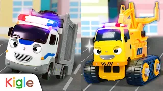 Truk Pengangkut Mobil Truk Derek | Mobil Mainan Anak-anak | KigleTV Indonesia