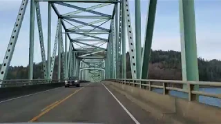 Astoria-Megler Bridge Oregon(Driving Through)